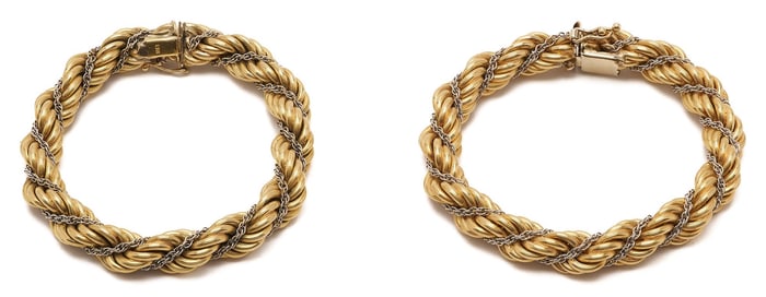 18K Gold Double Rope Chain Necklace/Bracelets