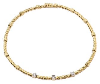 18K Gold & Diamond Necklace
