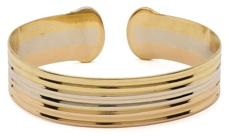 Cartier 750/18K Gold Bracelet Tri-color