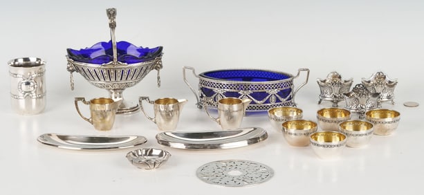 23 Continental .800 Silver & S/P Table Items