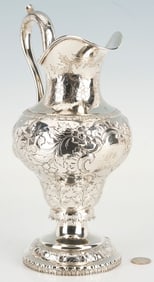 American 19th C. Coin Silver Pitcher