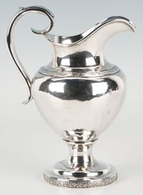 Boston Coin Silver Pitcher