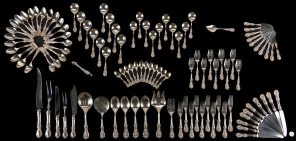 109 Pcs. Reed & Barton Francis I Sterling Silver Flatware