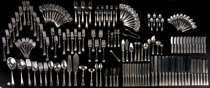 164 Pcs. Dominick & Haff Virginia Pattern Sterling Flatware