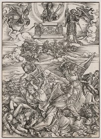 Albrecht Durer Woodcut, The Four Avenging Angels from The Apocalypse