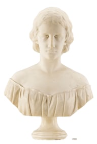 B. H. Park Marble Bust of a Woman