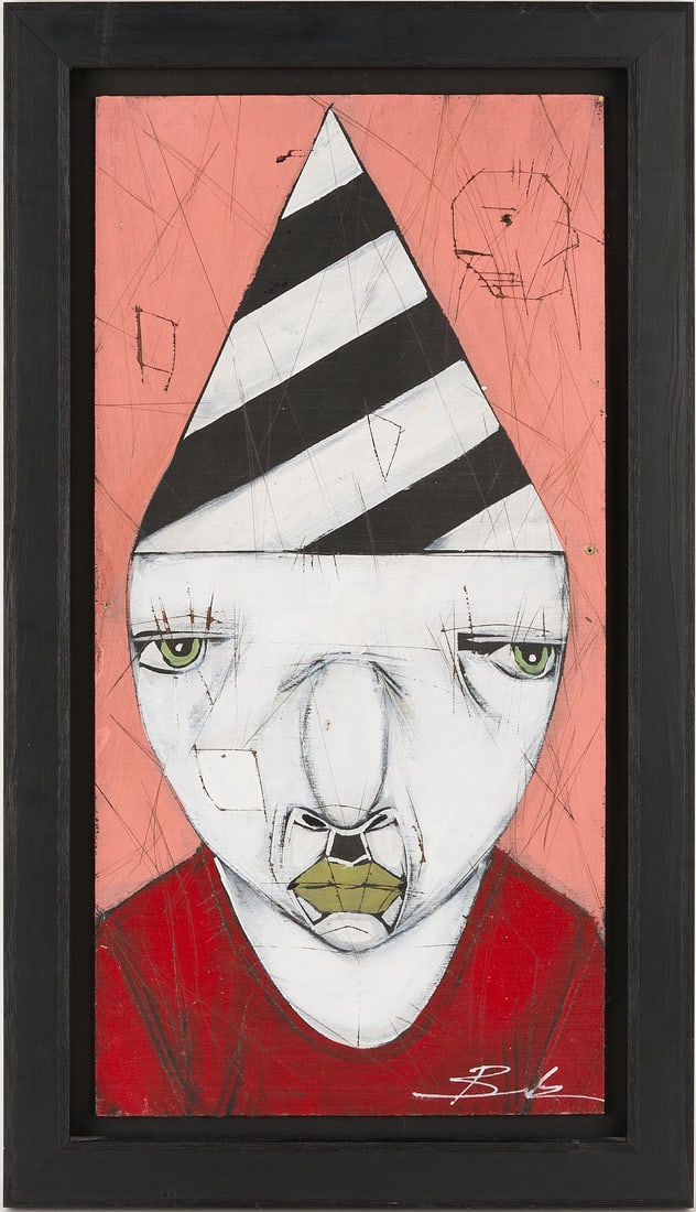 Michael Banks O/B Portrait of figure in Striped Hat (1 of 8)