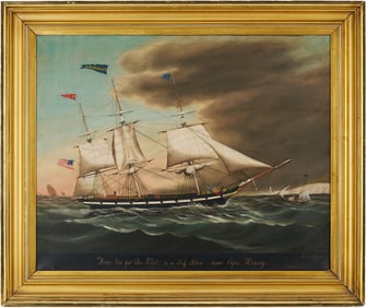 James Guy Evans American Marine Painting, Cape Henry