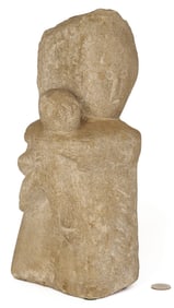 William Edmondson Sculpture, Mother and Child