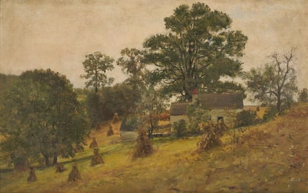 Carl Gutherz Rockville, Maryland Landscape Painting