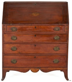 Southern Federal Inlaid Desk w/ Eagle, 16 Stars