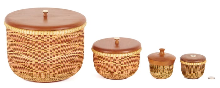 4 Robert Thress Nantucket Baskets