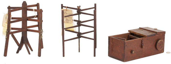 3 US Patent Models: 1850 Washing Machine plus 2 Clothes Dryers