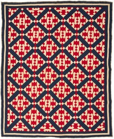Middle TN Hourglass Red White & Blue Quilt