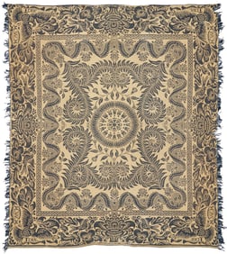 Maryville Woolen Mill, Navy Coverlet