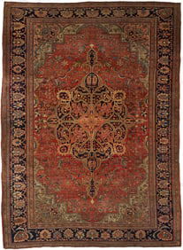 Antique Persian Farahan Sarouk Carpet, 8 ft. x 11 ft.