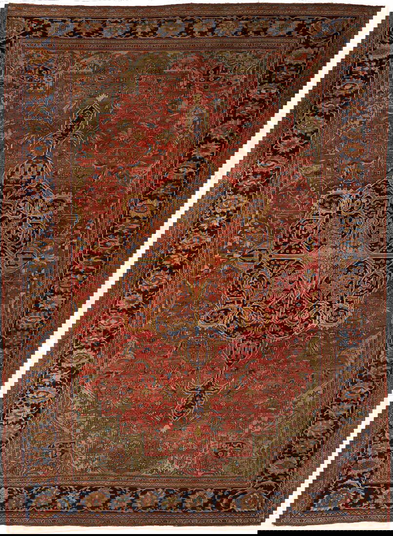 Antique Persian Farahan Sarouk Carpet, 8 ft. x 11 ft.