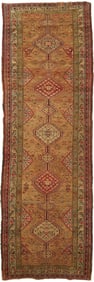 Antique Persian Sarab Runner, 10.6' x 3.5'