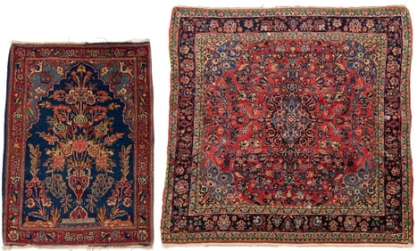 2 Persian Kashan Rugs