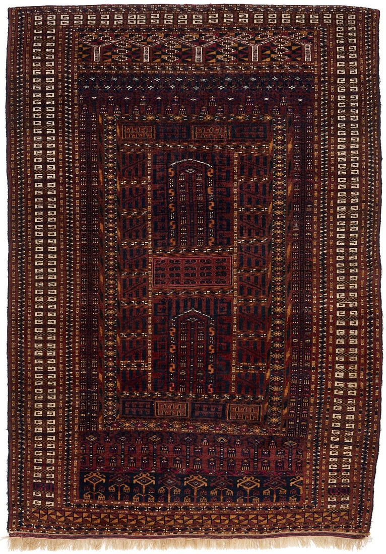 Antique Saryk Turkoman Ensi Prayer Rug (1 of 15)