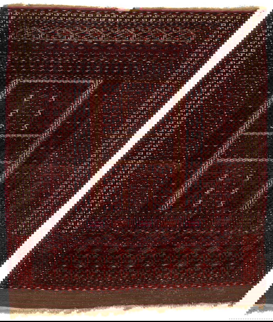 Antique Saryk Turkoman Ensi Prayer Rug