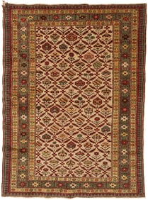 Antique Tribal Caucasian Shirvan Rug