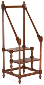 Regency Style Oak Library Steps