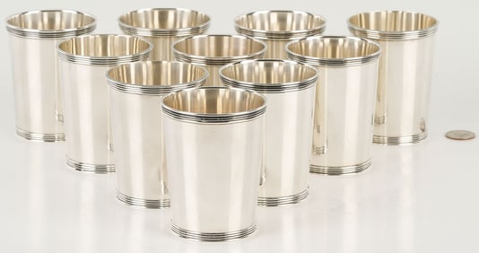 10 Sterling Silver Julep Cups