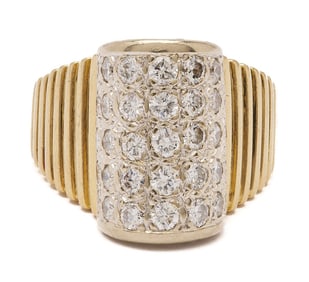 18K Gold & Diamond Ring