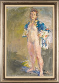 Charles Richards O/C Impressionist Painting, Nude