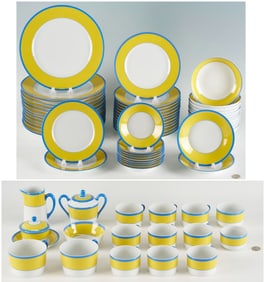 75 Pcs. Haviland Musee Monet Pattern Porcelain Dinnerware