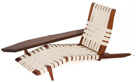 After George Nakashima, Bench Made Chaise Lounge Chair