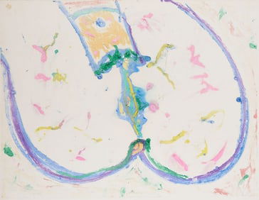 Sam Francis Monotype, Nude (Ghost Impression 2)