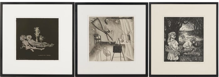 3 Contemporary Prints, June Wayne, Hollis Sigler, & Rosemary Feit Covey