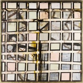 Large Tsibi Geva Abstract Painting, Untitled