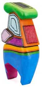 Ida Kohlmeyer Carved & Painted Wood Sculpture