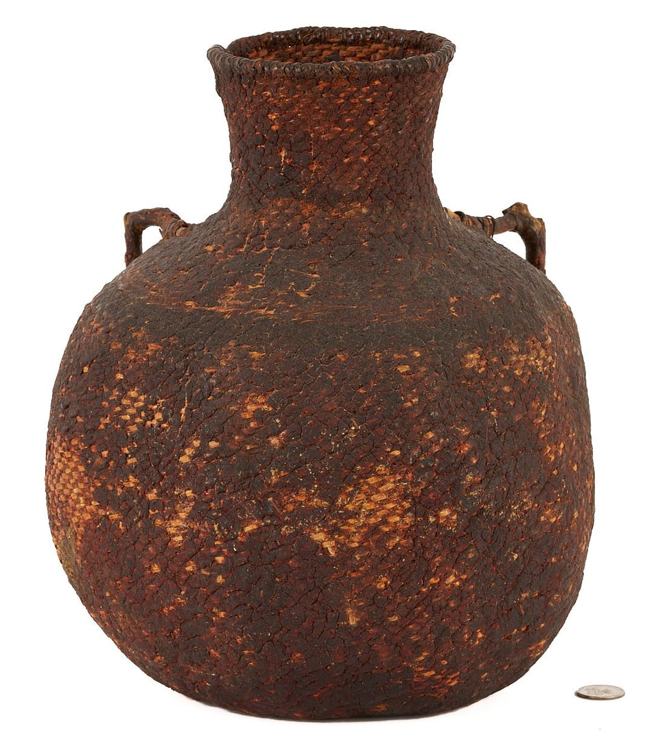 Native American Apache Tus Water Basket (1 of 11)