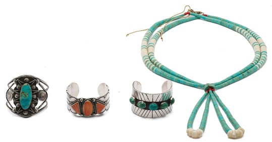 4 Native American Jewelry Items