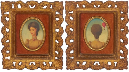 Pr. Philip Campbell Curtis Surrealist Portrait Paintings