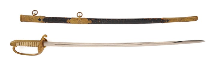 Japanese Navy Commissioned Officers' Parade Sabre, Model 1883