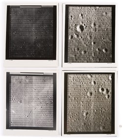 Four NASA Moon Survey Photos 147H1, 148M, 149M, 149H1; Mare Insularum