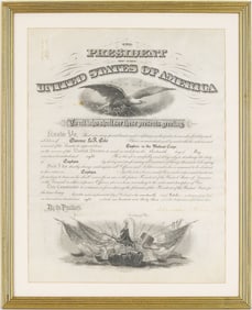 Theodore Roosevelt Signed Commission