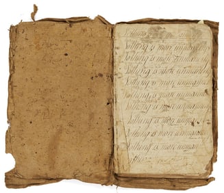1787 Mecklenberg Co. VA Court Clerk's Notebook incl. Slave Related