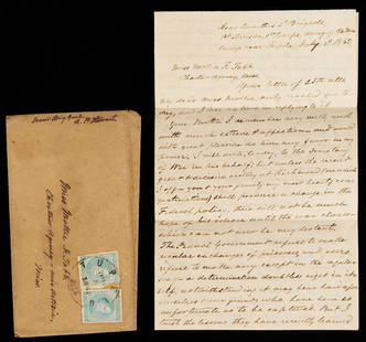 Gen. Alex P. Stewart ALS Civil War Letter to Capt. Wm. Tabb's Sister: Confederate General Alexander P. Stewart (1821-1908) ALS to the sister of Captain William Henry Tabb, dated July 2, 1862, in response to her letter begging him to intervene for his release from