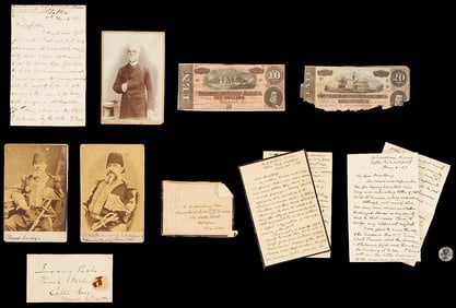 CSA Gen. William Loring and JD Bulloch Photos, Letters, CSS Alabama related