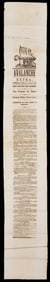 TN Confederate Civil War Avalanche Extra Broadside
