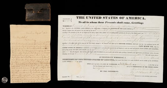 Slave Record and Land Grant, Osmond Jones Family of Alabama