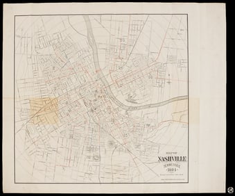 1894 Map of Nashville