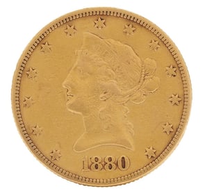 1880 $10 Liberty Head Gold Coin