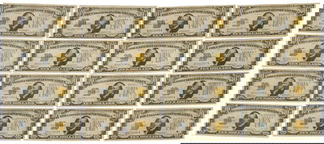 16 $10 North African Notes